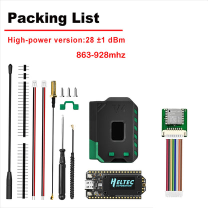 Heltec WiFi LoRa 32 V4 GNSS ESP32 Dev Board - SX1262 LoRa, WiFi, BLE, OLED & 863–928MHz