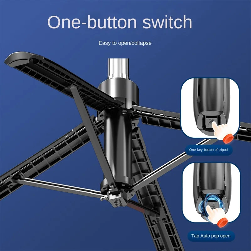 COOL DIER Smartphone Tripod – Bluetooth Shutter Selfie Stick Stand with Wireless Phone Holder