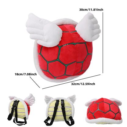 17 Styles Mario & Pokemon Plush Backpack – Koopa, Charizard, Mimikyu, Eevee, Snorlax, Gengar, Mew Turtle Shell Stuffed Toy Bag