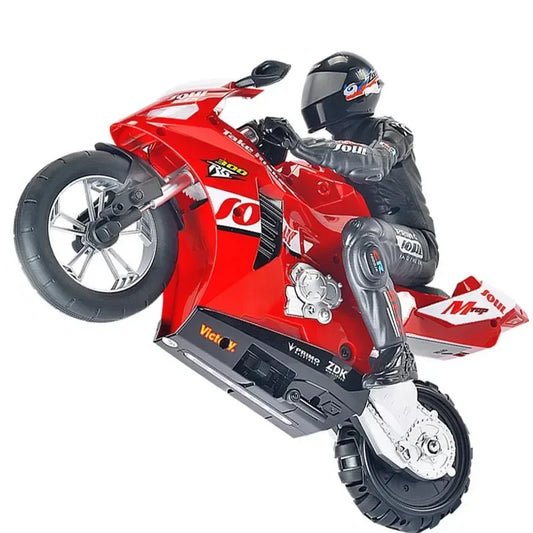 1/6 RC Motorcycle Toy - Self-Balancing Electric Racing Bike with Drift Stunt Control for Kids and Children