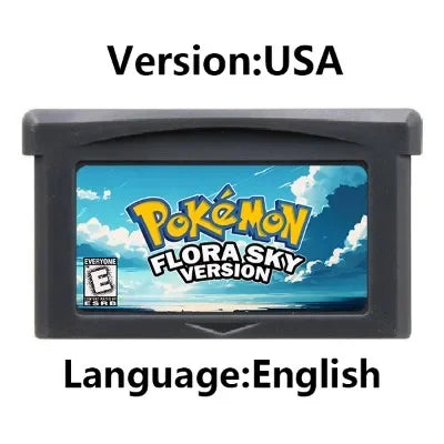 GBA Game Cartridge – 32-Bit Pokemon Series: Crown Clover, Unbound, Quetzal, Glazed, Gaia & Emerald Legacy