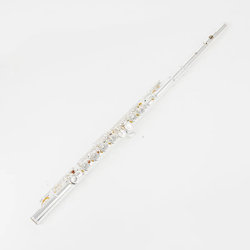 Top Japan Flute 222 - Professional Cupronickel C Key 16-Hole Silver-Plated Flute with Case & Accessories