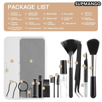 Q10 Multi-Piece Cleaning Kit - Multi-Functional for Laptops, Mobile Phones, Headphones, and Keyboards