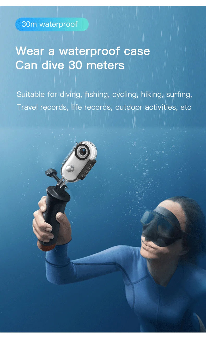 4K Bodycam Action Camera — Mini Full HD Sports Bike & Motorcycle Helmet/Handlebar Camera with WiFi and Long-Lasting Battery