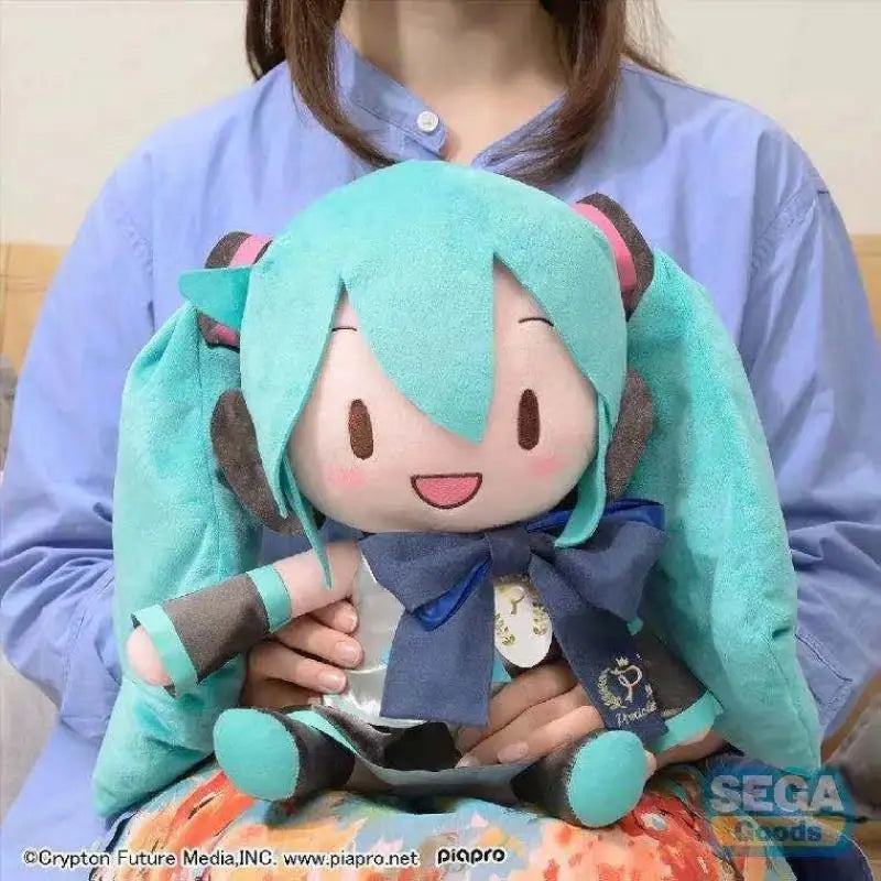 32cm Kawaii Hatsune Miku Plush Doll – Anime Bow Miku Plush Pillow, Sofa Ornament, Room Decoration, Birthday Gift