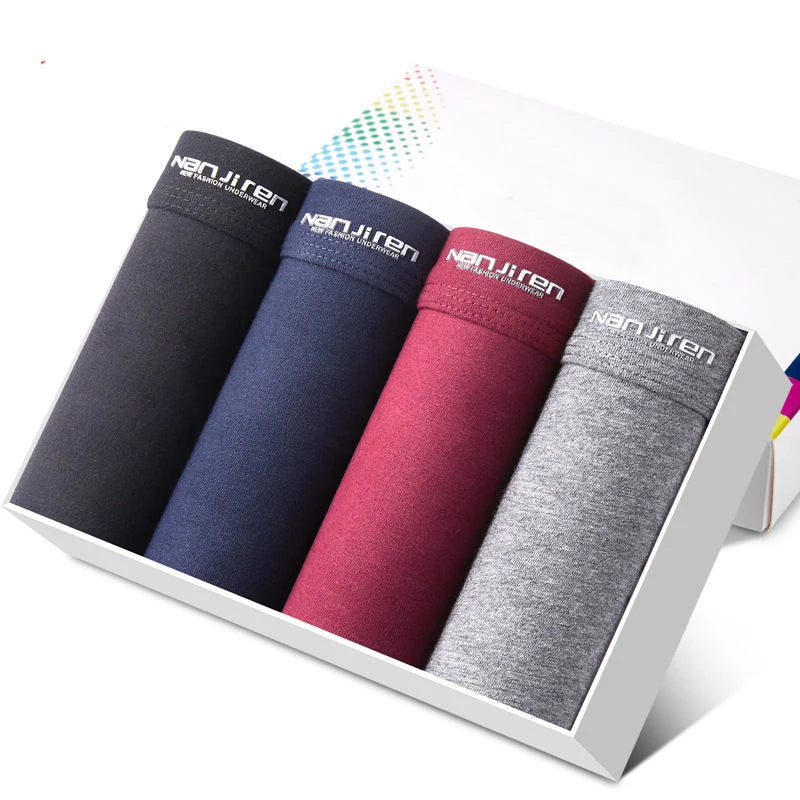 Men’s Cotton Boxer Shorts – Sexy U-Convex Underwear Panties, Comfortable Male Underpants with Free Shipping