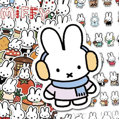 Miffy Cartoon Stickers - Cute Creative Decorative Stickers for Journals, Crafts & Personal Planners