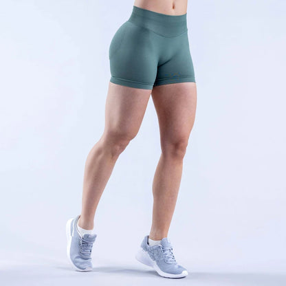 Women’s Gym Impact Running Shorts — Seamless Scrunch Butt Biker & Yoga Athletic Leggings