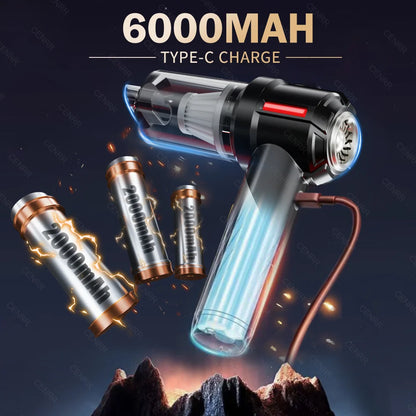 CENRR Mini Car Vacuum Cleaner – 99800PA Powerful Cordless Handheld Blower for Home & Car Cleaning