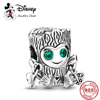 New 925 Sterling Silver Mickey Minnie Vinnie Charm – Beaded Fit for Original Pendant Bracelet, DIY Ladies Jewelry