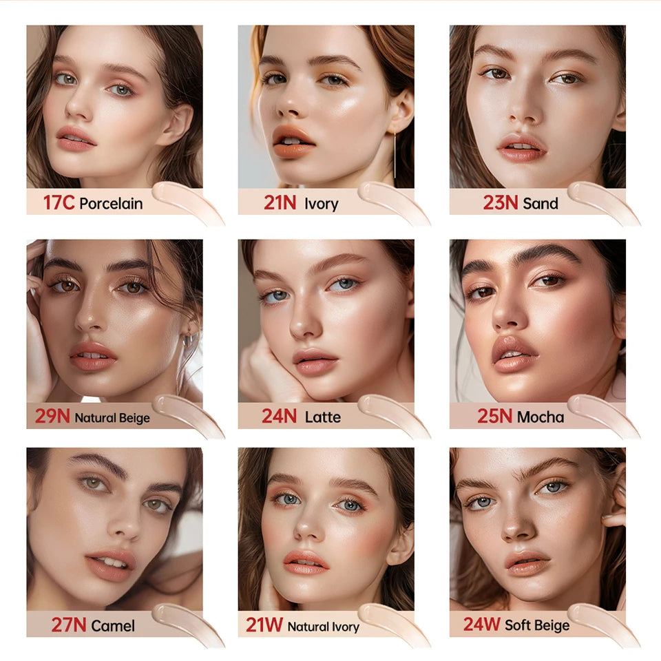 Sunscreen Cushion Foundation – Full Coverage, Waterproof & Long-Lasting Concealer Makeup