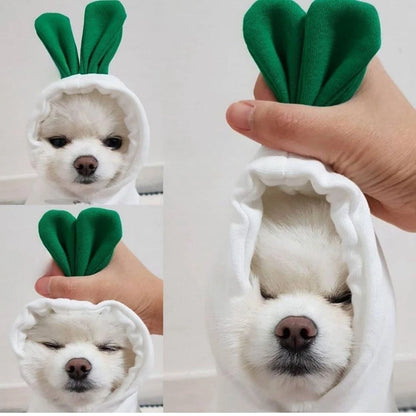 Cute Fruit Hoodies for Small Dogs and Cats – Warm Fleece Pet Costume Coat for Puppies and Small to Medium Pets