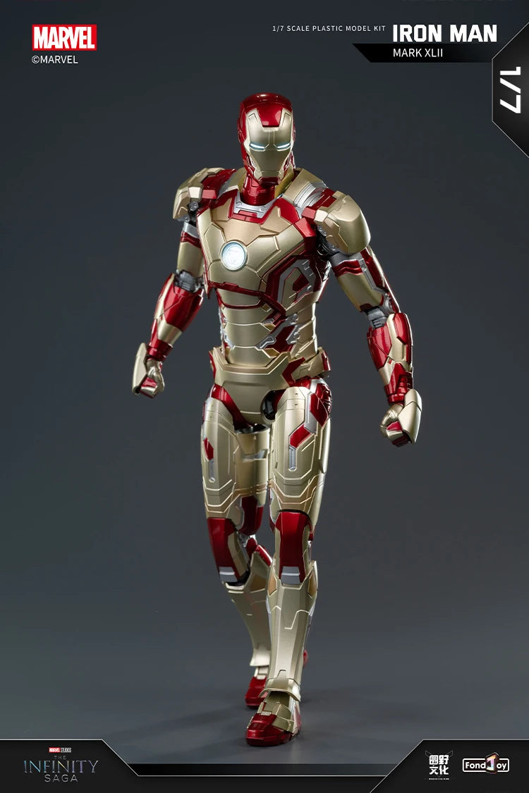 1:7 Original FondJoy Iron Man Action Figures – MK42, MK43, MK5, MK6, MK7 DIY Model, Tony Stark Legend Collection Toy for Kids Gift