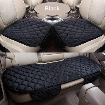 Winter Plush Car Seat Covers - Universal Warm Anti-Slip Front & Rear Seat Protectors
