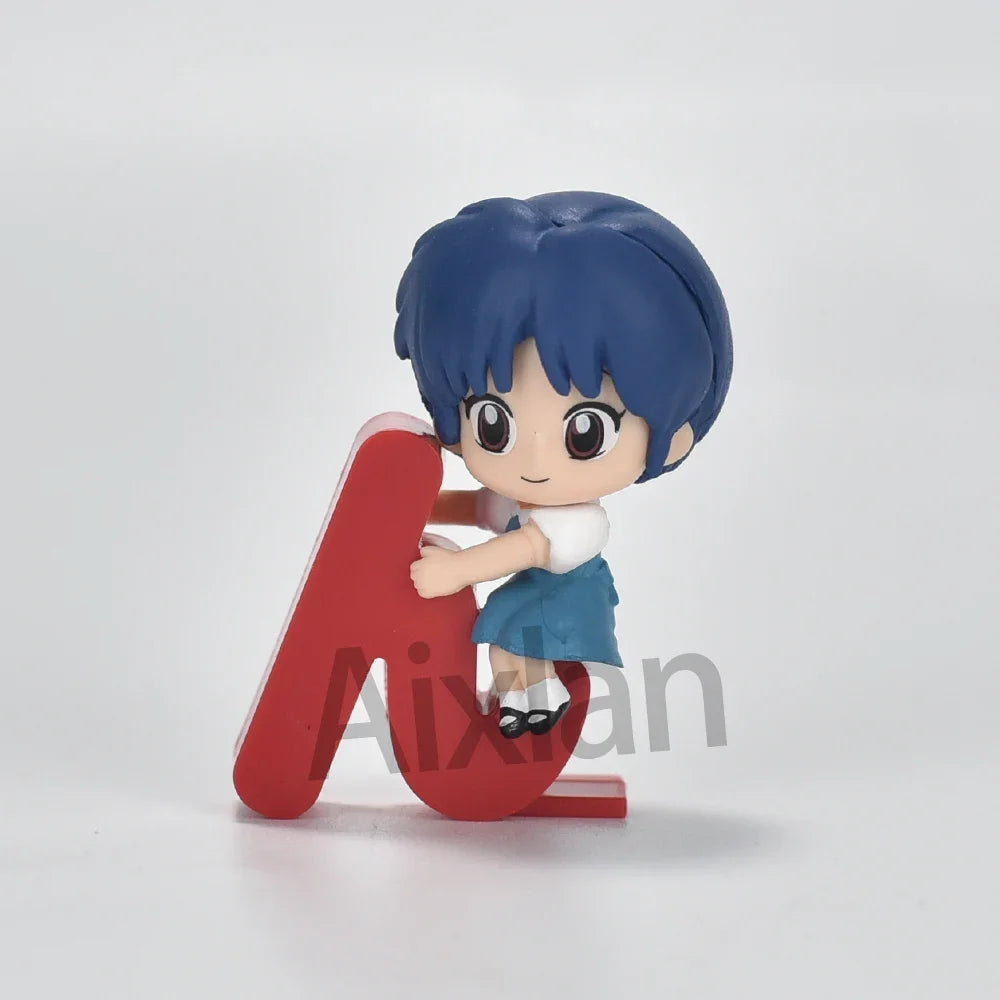 Aixlan 4PCS Ranma ½ PVC Figures – Ranma, Tendou, Akane Q-Version Cute Anime Collectible Action Figures Christmas Gift