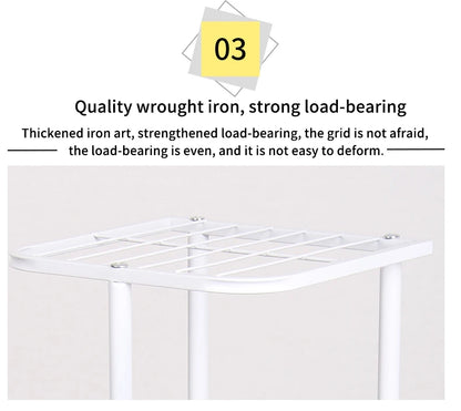 Cordlal Iron Plant Stand 6/7/8-Layer Flower Pot Holder Rack Organizer for Home Garden Decor