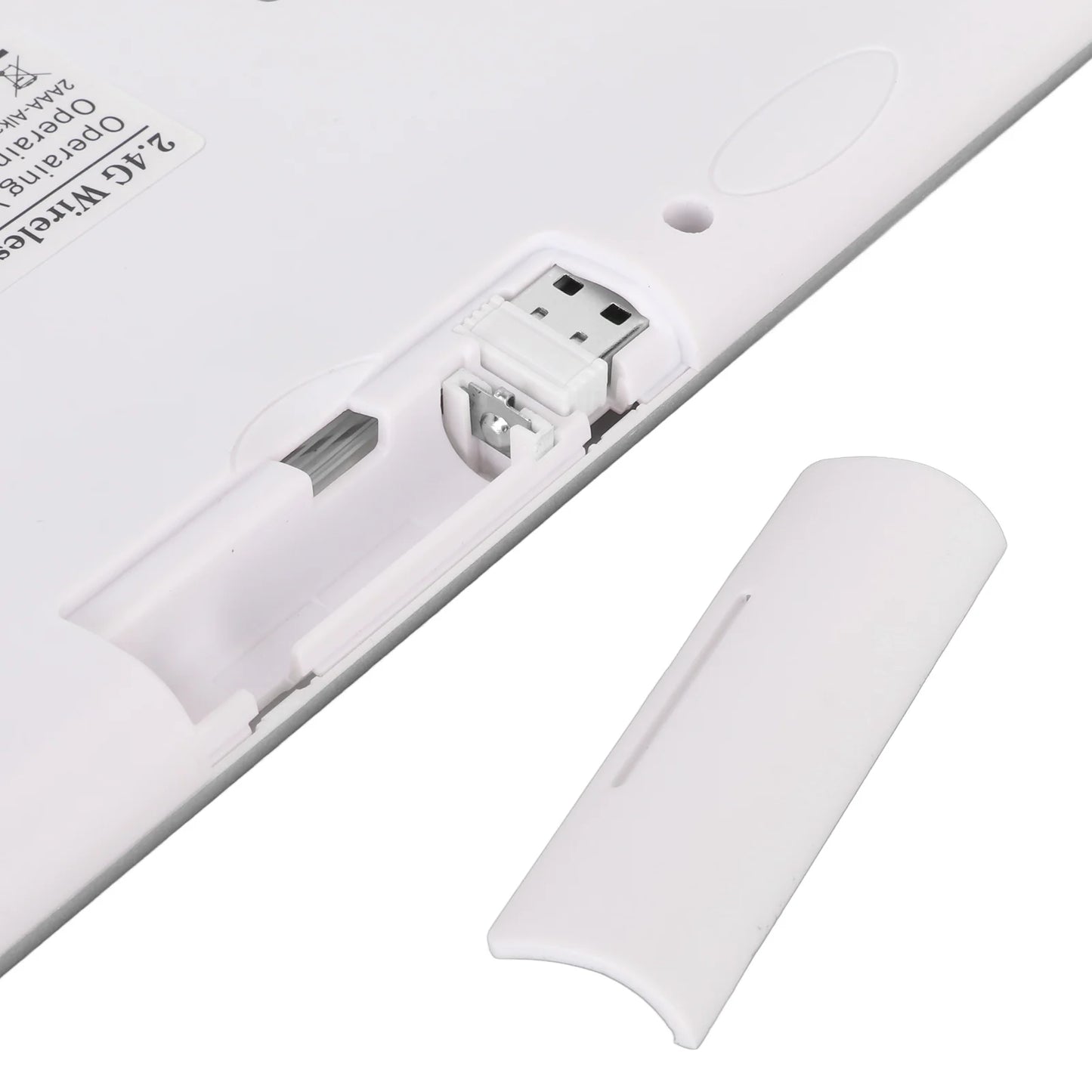 Slim Wireless Keyboard and Mouse Combo – Portable Silent Power-Saving Kit with LED Indicator for Home
