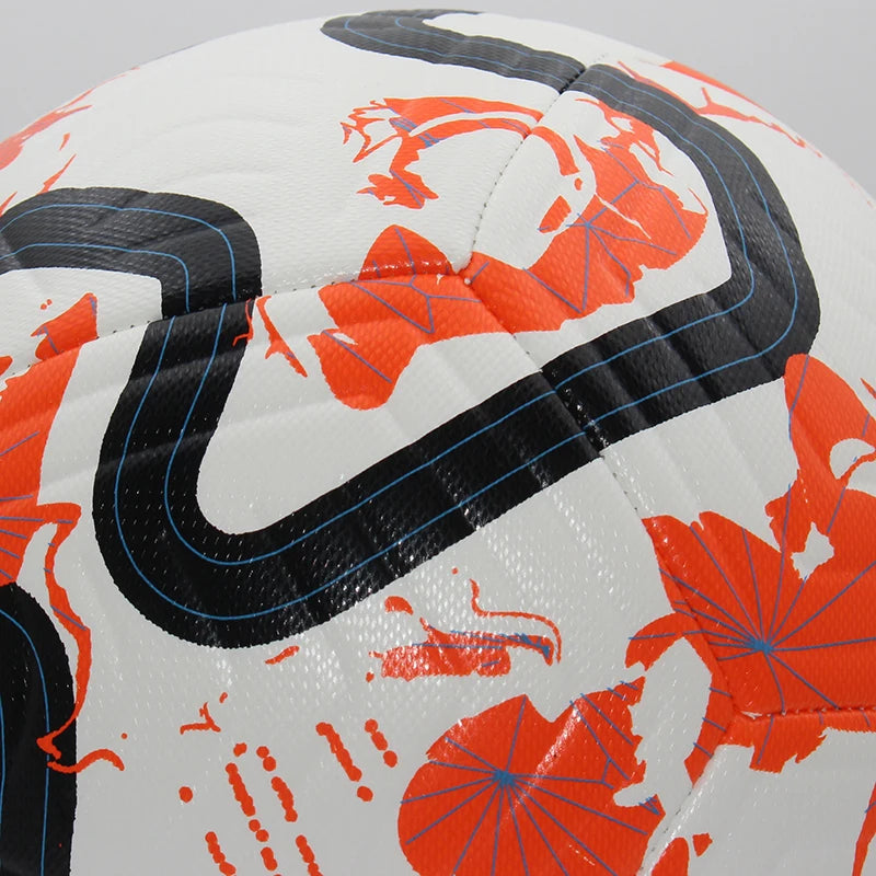 Standard Size 5 Soccer Ball - Machine-Stitched PU Material for Sports League, Outdoor Match & Football Training