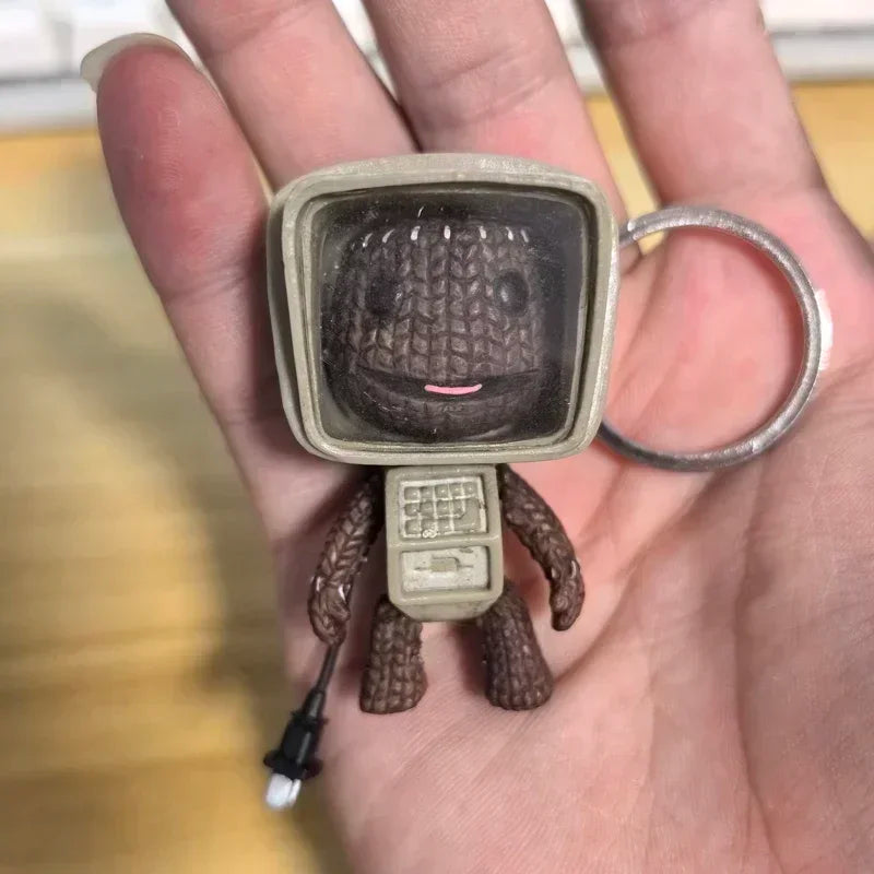 Little Big Planet Sackboy Keychain - Cute Kawaii Anime Game Figurine Toy and Collectible Gift
