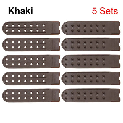 5 Sets Snapback Strap Replacement - 7 Hole Colorful Hat Repair Buckle Clips for Baseball Cap Accessories