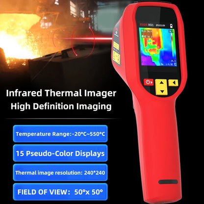 New Style Thermal Imaging Camera – 240x240 Infrared Temperature Meter for PCB Repair & Industrial Pipeline Detection
