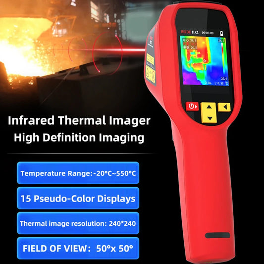 New Style Thermal Imaging Camera – 240x240 Infrared Temperature Meter for PCB Repair & Industrial Pipeline Detection