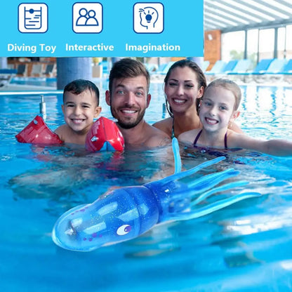 Crocichi Pool Toys – Electric Squid Bath Tub Toy for Toddlers (3-4 Years), Light-Up Fish Bathroom Toy for Kids (4-8 Years), Preschool