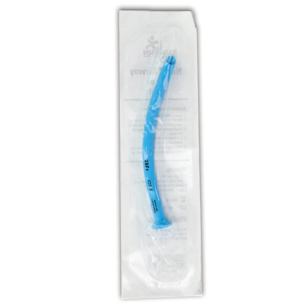 Rhino Rescue Nasopharyngeal Airway 28FR with Lubricant - 2-Pack Nasal Airway Kit