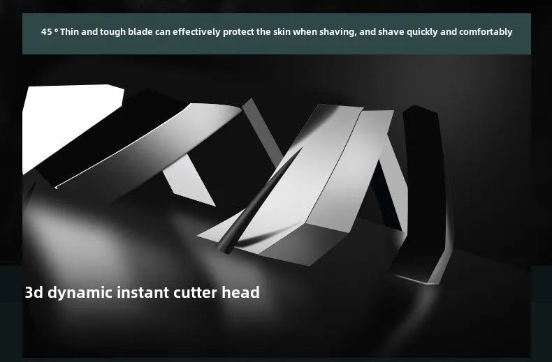 Men’s Electric Mini Shaver | Rechargeable Type-C LED Display Wet & Dry Razor for Home & Travel