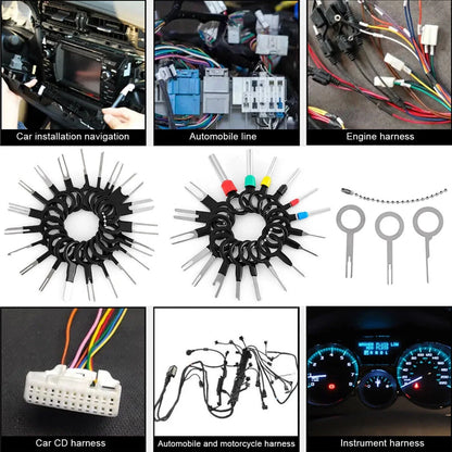 100-Piece Automotive Terminal Removal Tool Kit - Electrical Wiring Connector Pin Extractor & Plug Repair Tools