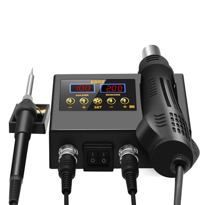 8898 Soldering Station Portable Digital Hot Air Gun, BGA Rework Solder Station, Heat Gun & Desoldering Tool, VS 8586D