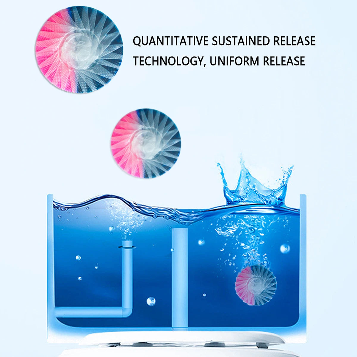 Automatic Toilet Bowl Cleaner Tablets – Continuous Release Technology for Long-Lasting Freshness