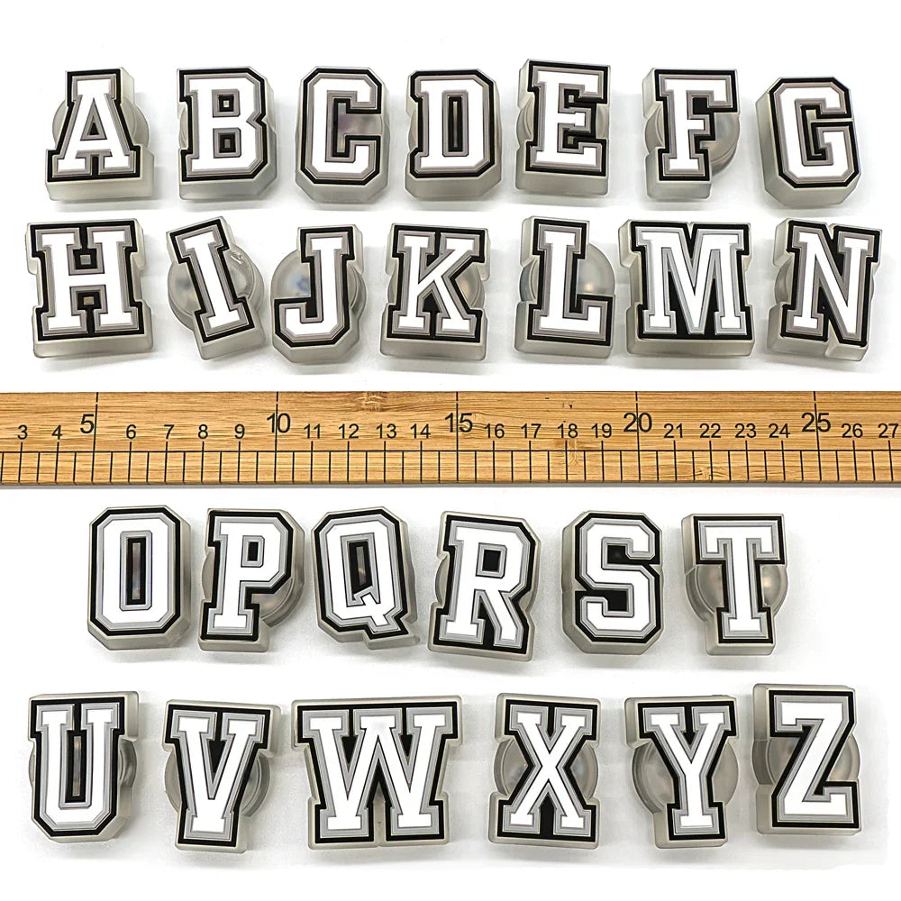 1/26pcs LED Letter Pins – Light-Up Shoe Charms & Accessories for Kids Sandals, Clogs & Gifts