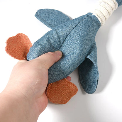 New Dog Toy with Wild Goose Sounds – Teeth Cleaning Chew Toy for Puppies, Training & Household Pet Accessories