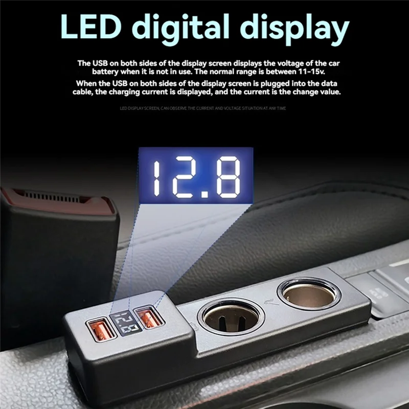 Classy Car Cigarette Lighter Splitter Adapter - Fast Charging Interior Accessory for VW Golf 7 MK7 LHD
