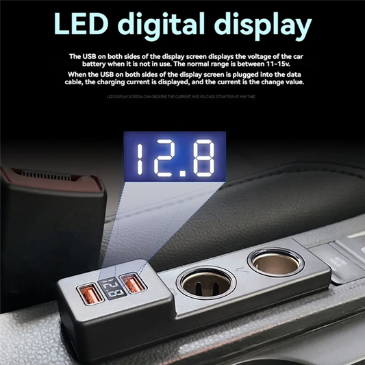 Classy Car Cigarette Lighter Splitter Adapter - Fast Charging Interior Accessory for VW Golf 7 MK7 LHD