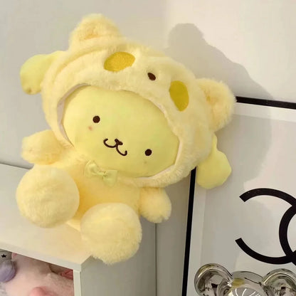 Sanrio Kuromi Plush Toy – 30cm Cinnamoroll & Melody Stuffed Doll, Soft & Comfortable, Valentine's Day & Birthday Gift