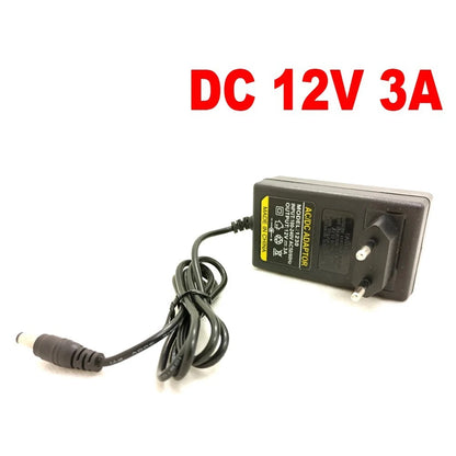 12V 3A AC/DC Power Adapter - EU Plug Power Supply for CCTV Cameras, DVR, NVR, IP, AHD, TVI & CVI Systems