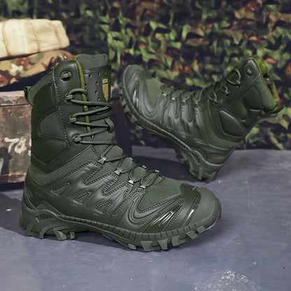 Special Forces Desert Combat Boots - Men's Tall Wear-Resistant Tactical, Waterproof Training & Outdoor Mountaineering Sports Boots
