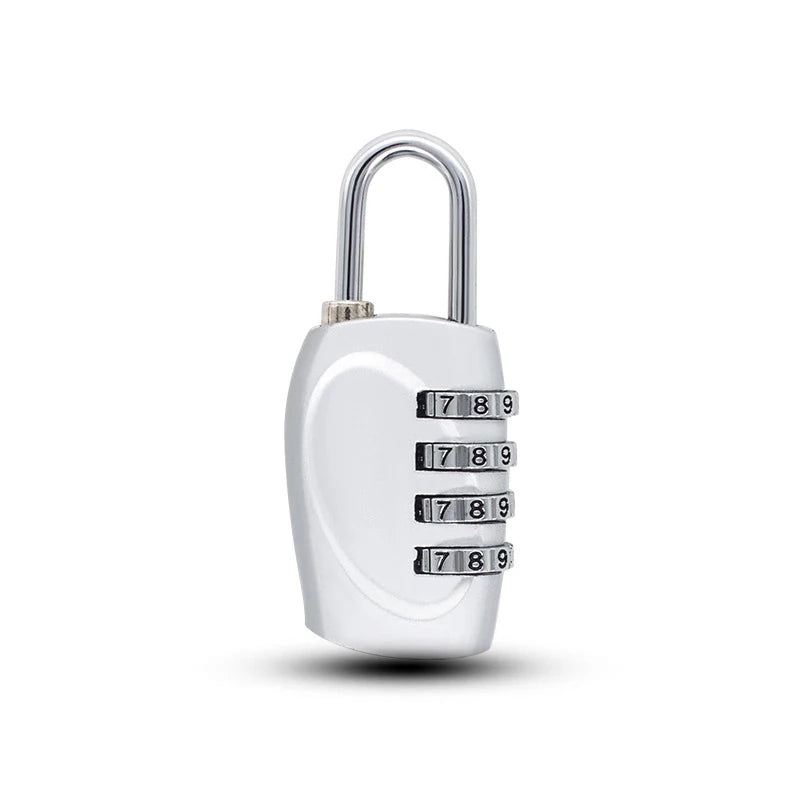 Popular 4-Digit Combination Padlock – 6-Color Anti-Theft Gym Locker & Luggage Safety Lock (Zinc Alloy)