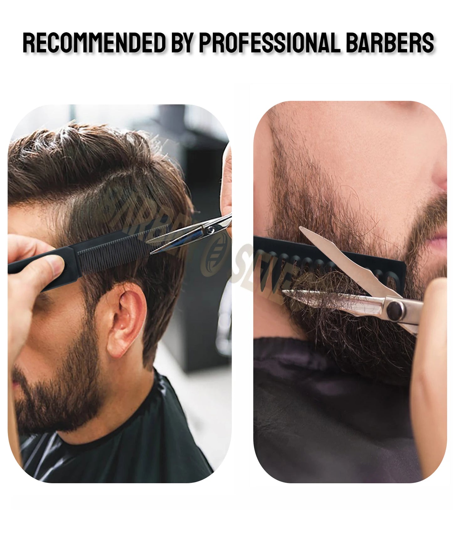 Newest 1/2/3-in-1 Portable Folding Comb – Wide Tooth Barber Clipper, Mini Beard & Hair Combing Styling Tool