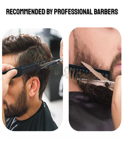 Newest 1/2/3-in-1 Portable Folding Comb – Wide Tooth Barber Clipper, Mini Beard & Hair Combing Styling Tool