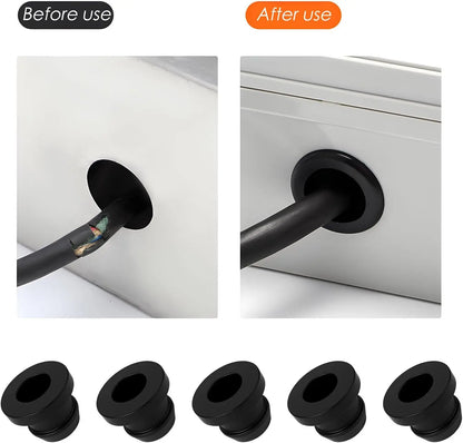 16PCS Rubber Seal Grommet Set – Caravan & Camper Van Accessories for SMEV/Dometic Hob Support, Motorhome & Trailer Replacement Parts