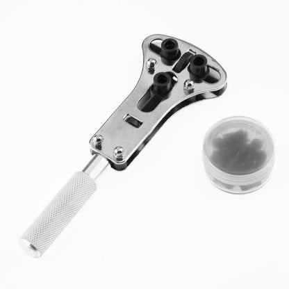 Three-Jaw Watch Case Opener – Adjustable Screw Back Remover Tool for Watchmakers
