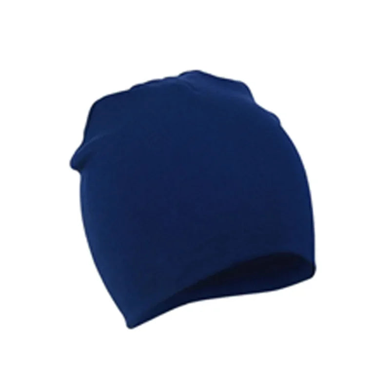 Baby Cotton Beanie Hat - Soft Candy Color Cap for Newborns, Toddlers & Kids