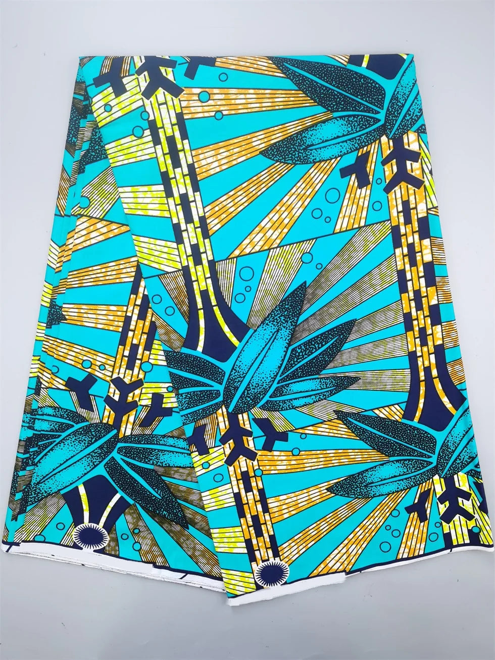 New Nigerian African Wax Fabric - 100% Cotton Real Wax Ankara Print High Quality Original Pagne Material