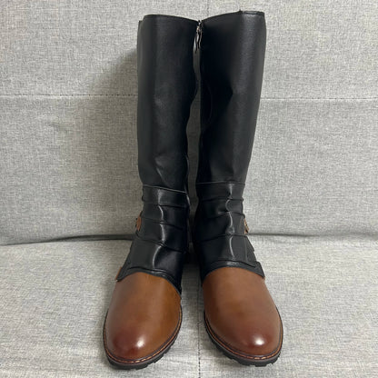 Men’s Medieval PU Leather Ankle Boots - Retro Victorian Renaissance Cosplay Shoes