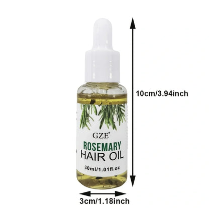 Rosemary Hair & Scalp Oil - Strengthening Treatment for Straight, Wavy & Chemically Treated Hair