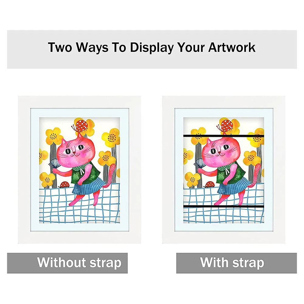 Kids Art Frames – Magnetic Front Open Display for Posters, Photos, Drawings, and Paintings, Home Decor Frametory