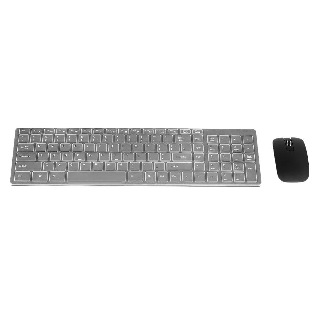 K-06 2.4G Wireless Keyboard and Mouse Combo – Plug and Play Black Set for Laptop